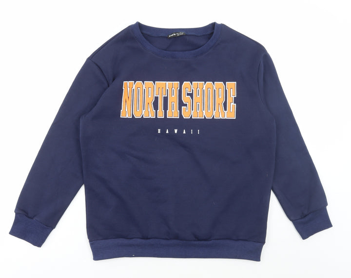 SheIn Womens Blue Polyester Pullover Sweatshirt Size M Pullover - North Shore Hawaii