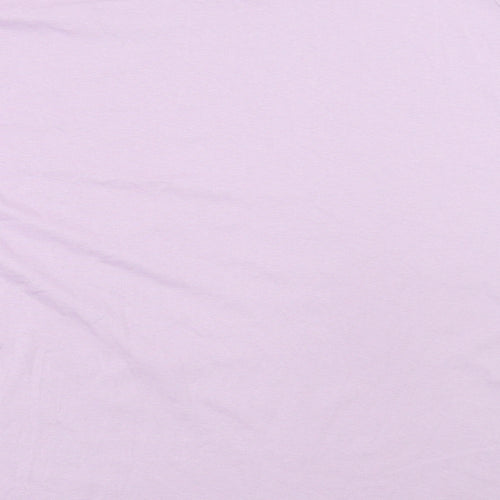 Pep & Co Womens Purple Cotton Basic T-Shirt Size 18 Round Neck - Manhattan Broadway