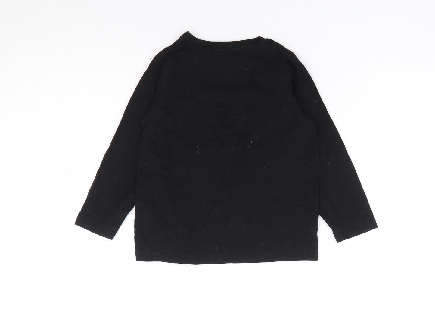 Primark Boys Black 100% Cotton Basic T-Shirt Size 2-3 Years Crew Neck Pullover - Next Level Gamer