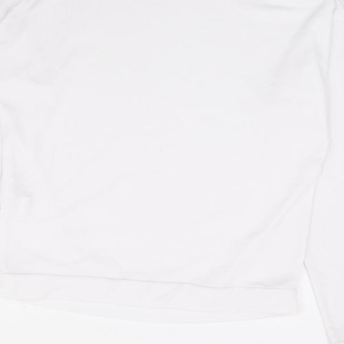 Missguided Womens White Polyester Pullover Sweatshirt Size 6 Pullover