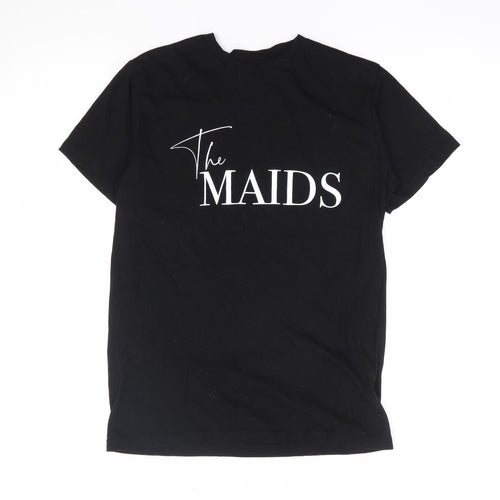 B&C Womens Black 100% Cotton Basic T-Shirt Size S Crew Neck - The Maids