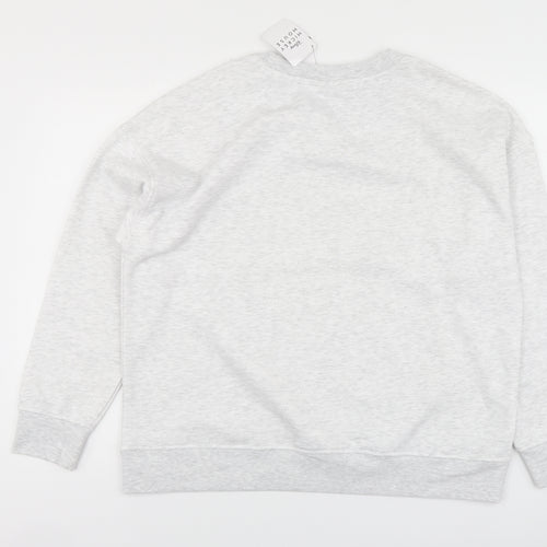 Primark Womens Grey Polyester Pullover Sweatshirt Size L - Mickey Mouse