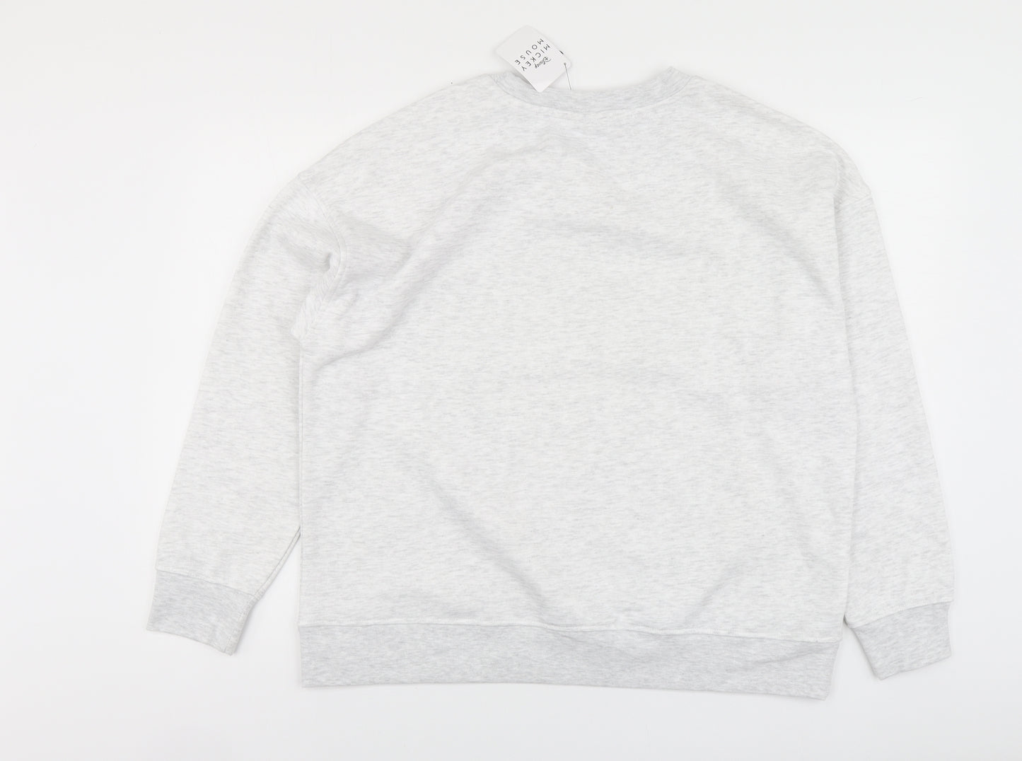 Primark Womens Grey Polyester Pullover Sweatshirt Size L - Mickey Mouse
