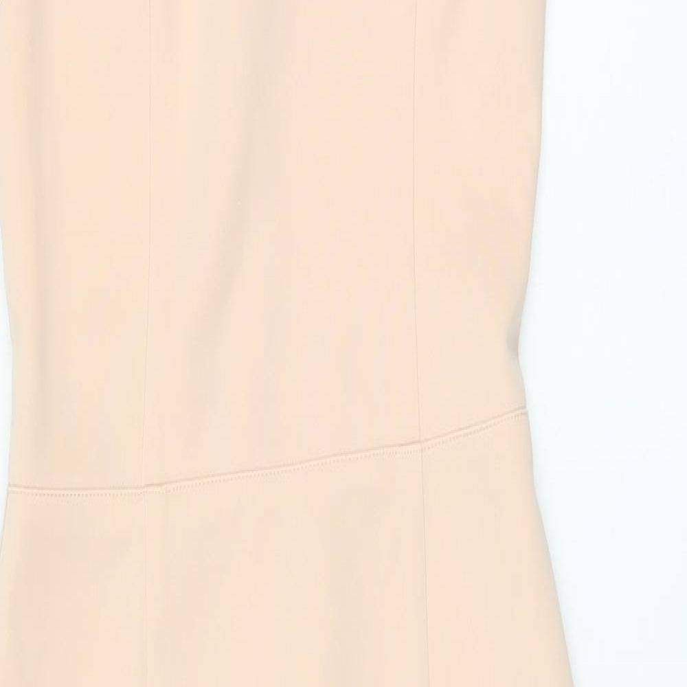Pink Boutique Womens Pink Polyester A-Line Size 8 Halter Zip