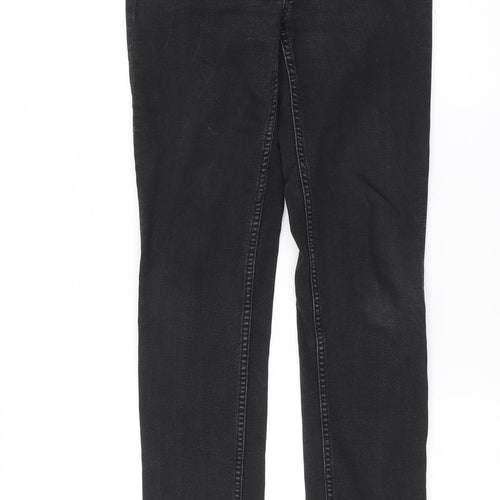Marks and Spencer Womens Black Cotton Skinny Jeans Size 8 L28 in Regular