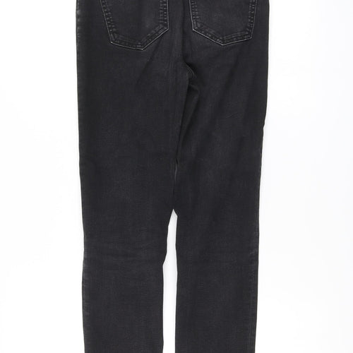 Marks and Spencer Womens Black Cotton Skinny Jeans Size 8 L28 in Regular