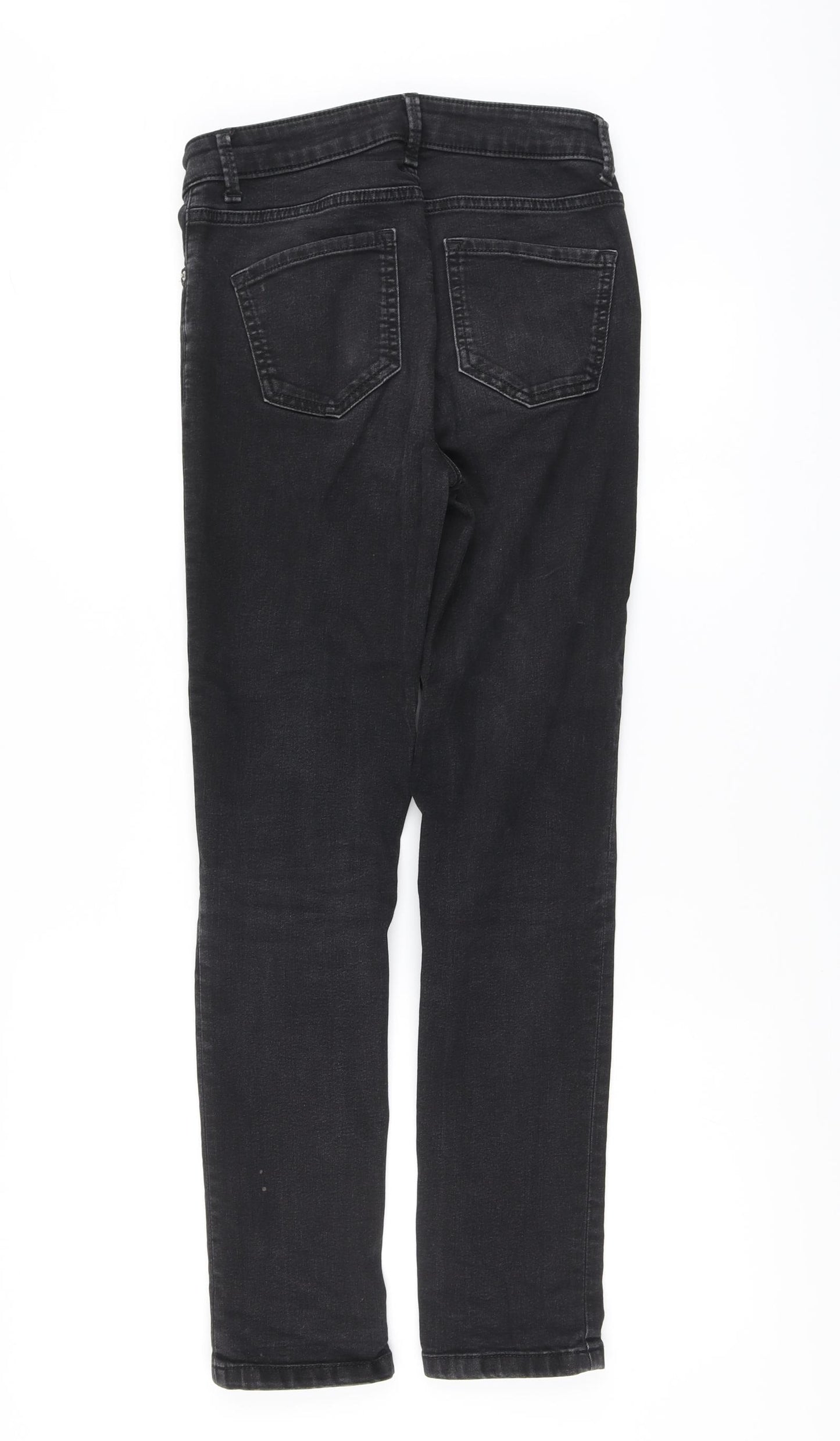 Marks and Spencer Womens Black Cotton Skinny Jeans Size 8 L28 in Regular