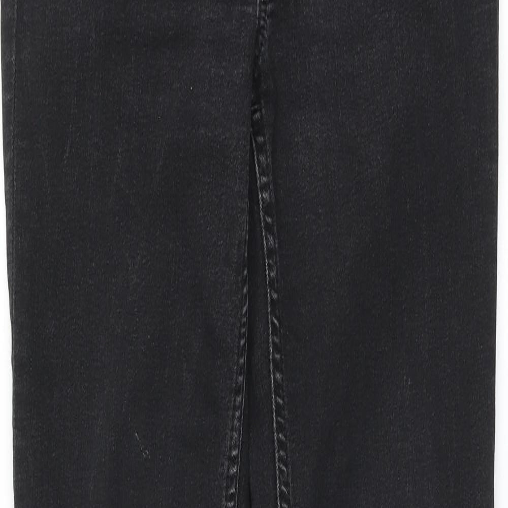 Marks and Spencer Womens Black Cotton Skinny Jeans Size 8 L28 in Regular