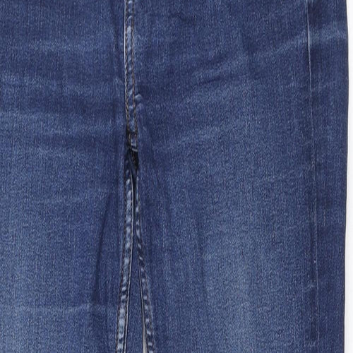 Marks and Spencer Womens Blue Cotton Skinny Jeans Size 8 L28 in Regular