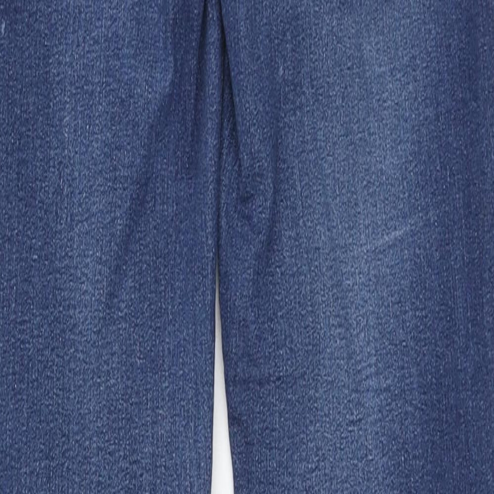 Marks and Spencer Womens Blue Cotton Skinny Jeans Size 8 L28 in Regular