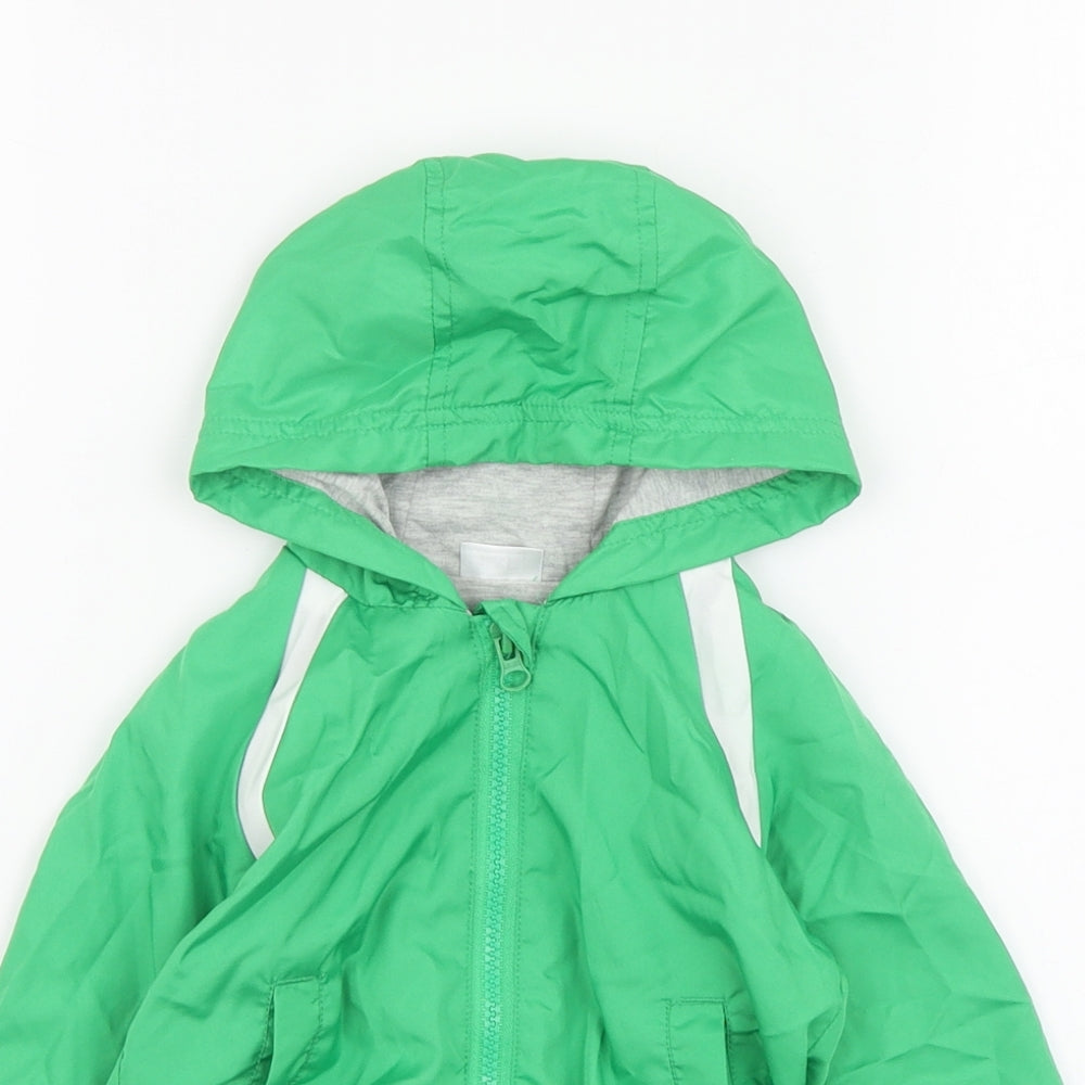 F&F Boys Green Jacket Size 9-12 Months Zip