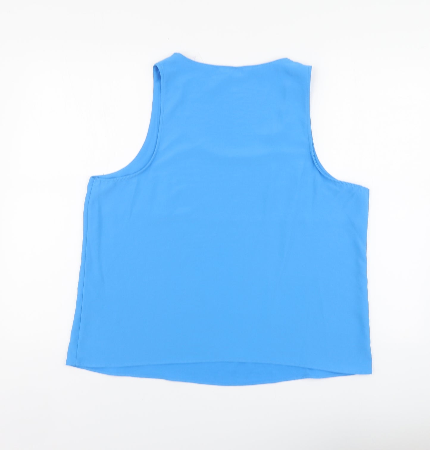 Primark Womens Blue Polyester Basic Tank Size 18 Round Neck