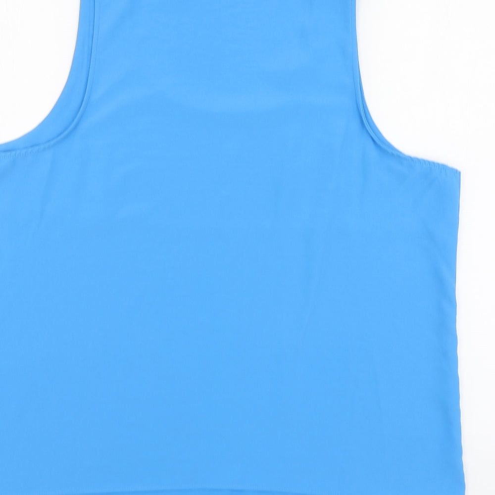 Primark Womens Blue Polyester Basic Tank Size 18 Round Neck