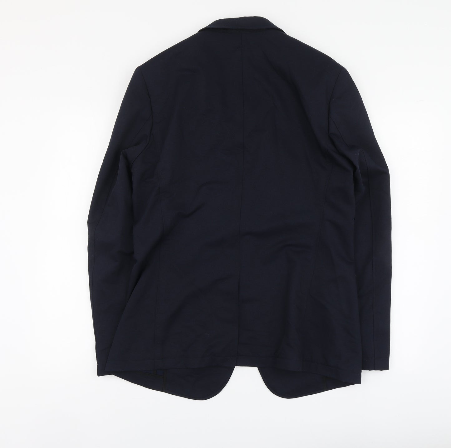 Topman Mens Blue Nylon Jacket Suit Jacket Size 40