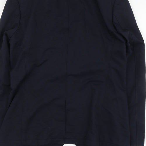 Topman Mens Blue Nylon Jacket Suit Jacket Size 40