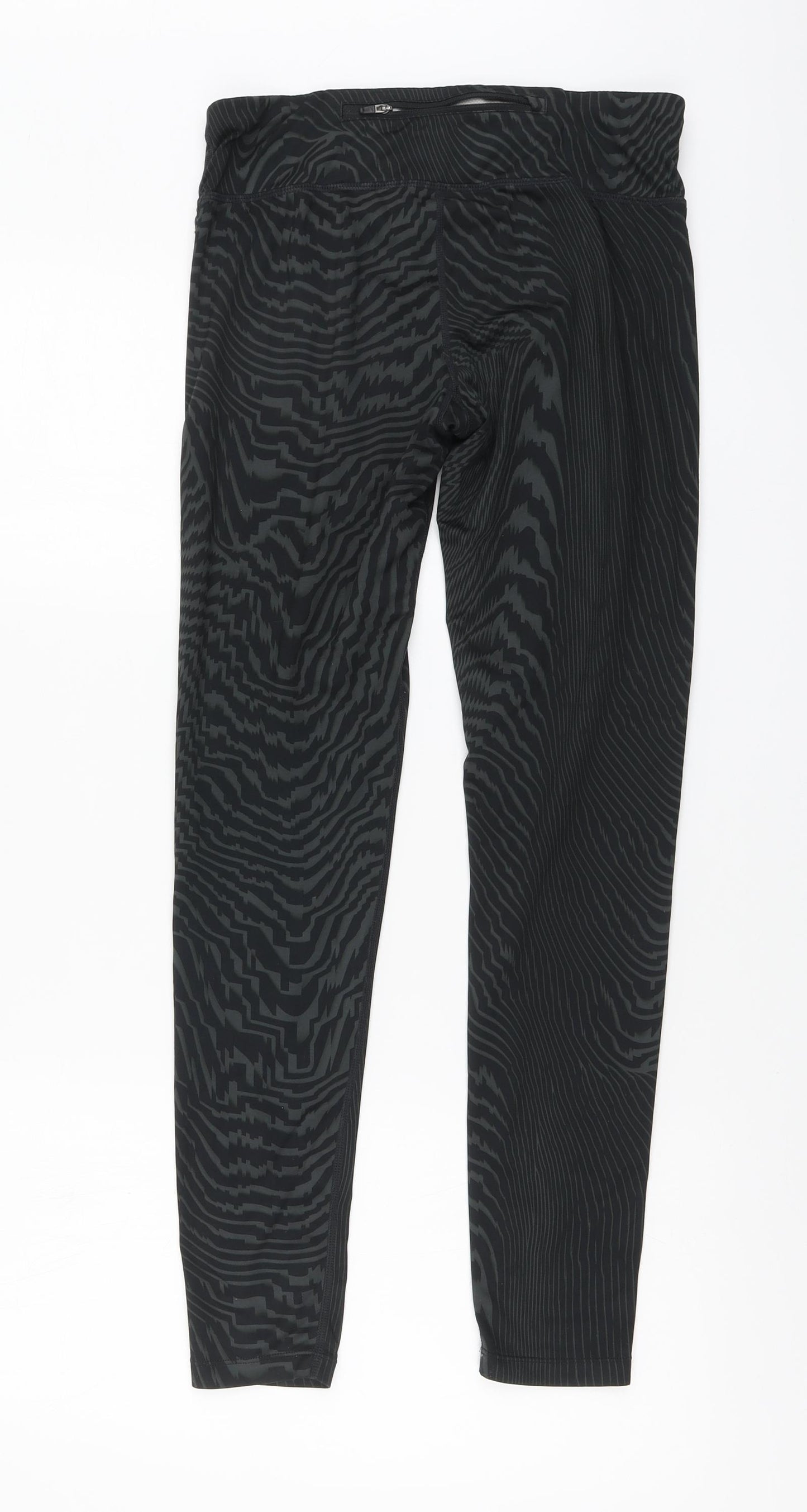 Nike Womens Green Animal Print Polyester Jogger Leggings Size M L28 in Regular