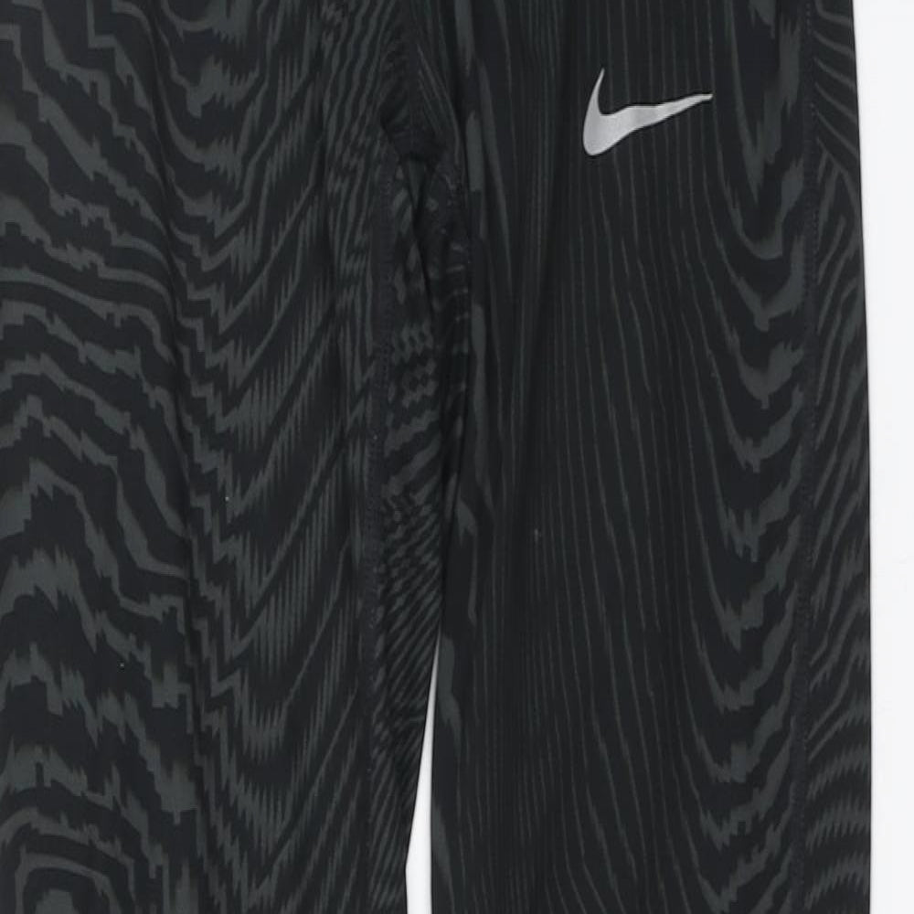 Nike Womens Green Animal Print Polyester Jogger Leggings Size M L28 in Regular