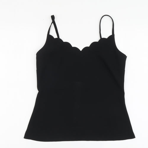 Ted Baker Womens Black Polyester Camisole Blouse Size S V-Neck