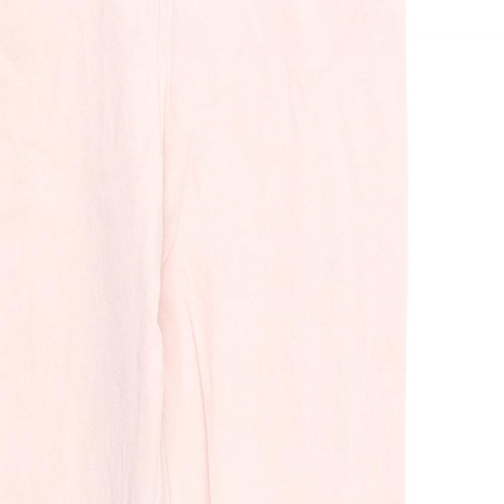 F&F Girls Pink Cotton Jogger Trousers Size 5-6 Years Regular Pullover