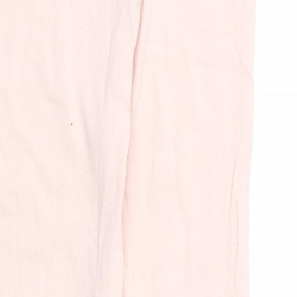 F&F Girls Pink Cotton Jogger Trousers Size 5-6 Years Regular Pullover
