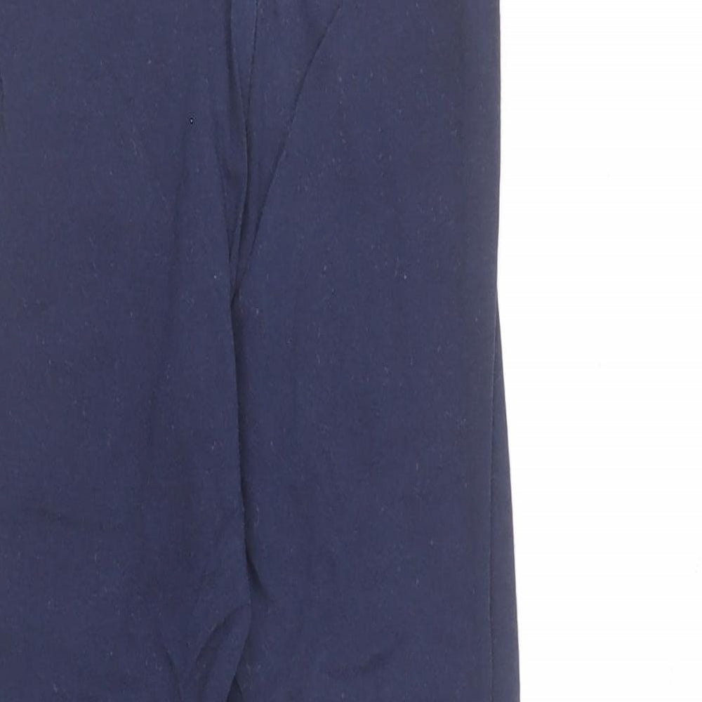 F&F Girls Blue Cotton Jogger Trousers Size 5-6 Years Regular Pullover - Reindeer