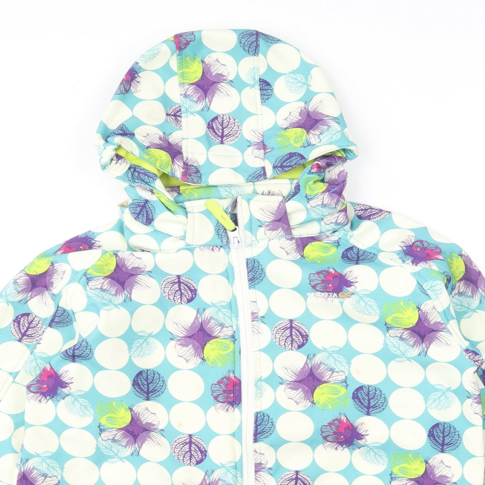 Regatta Womens Multicoloured Polka Dot Jacket Size 14 Zip