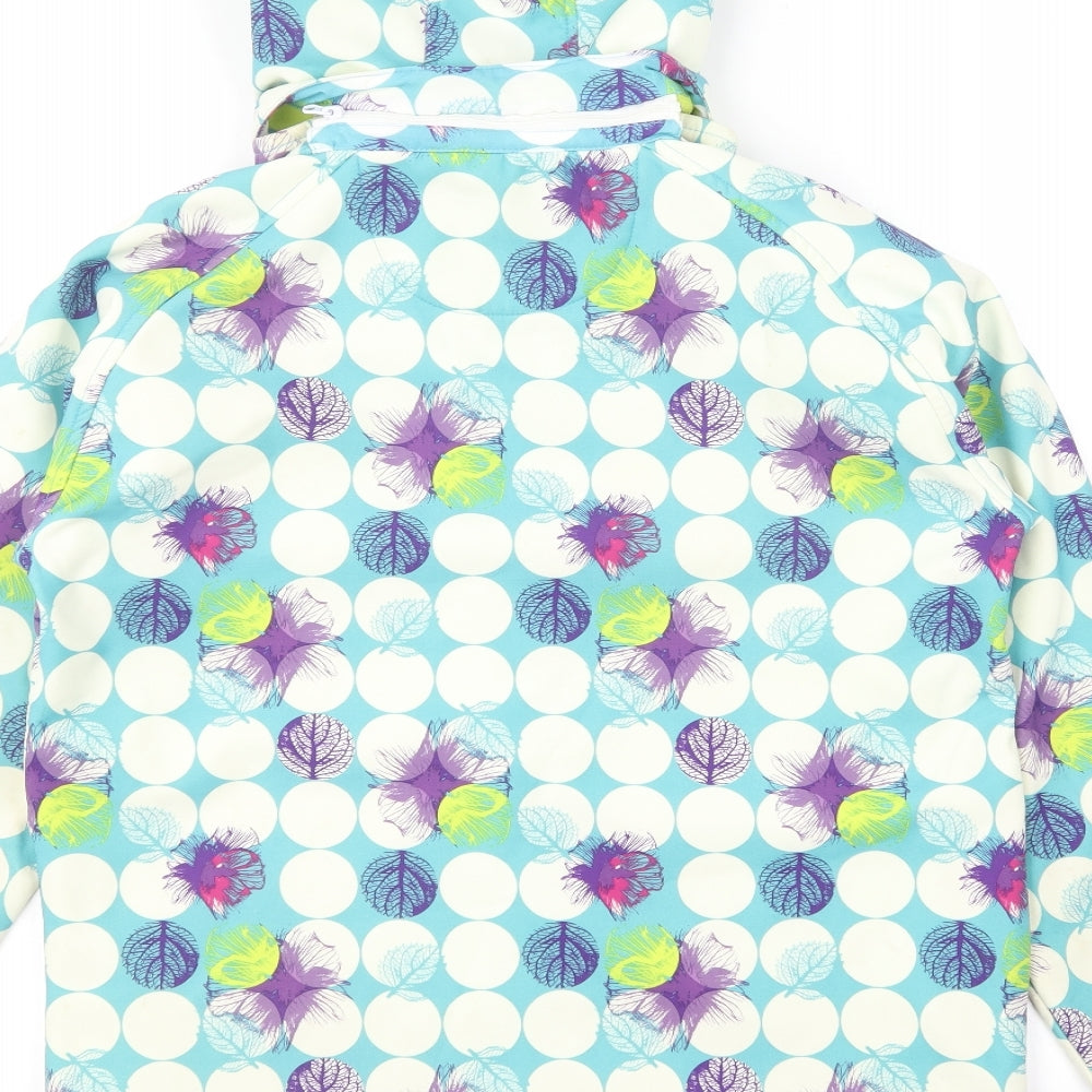 Regatta Womens Multicoloured Polka Dot Jacket Size 14 Zip