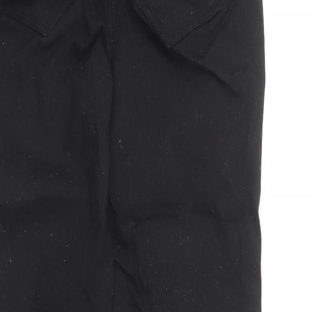 NEXT Womens Black Cotton Skinny Jeans Size 8 L27 in Regular Button