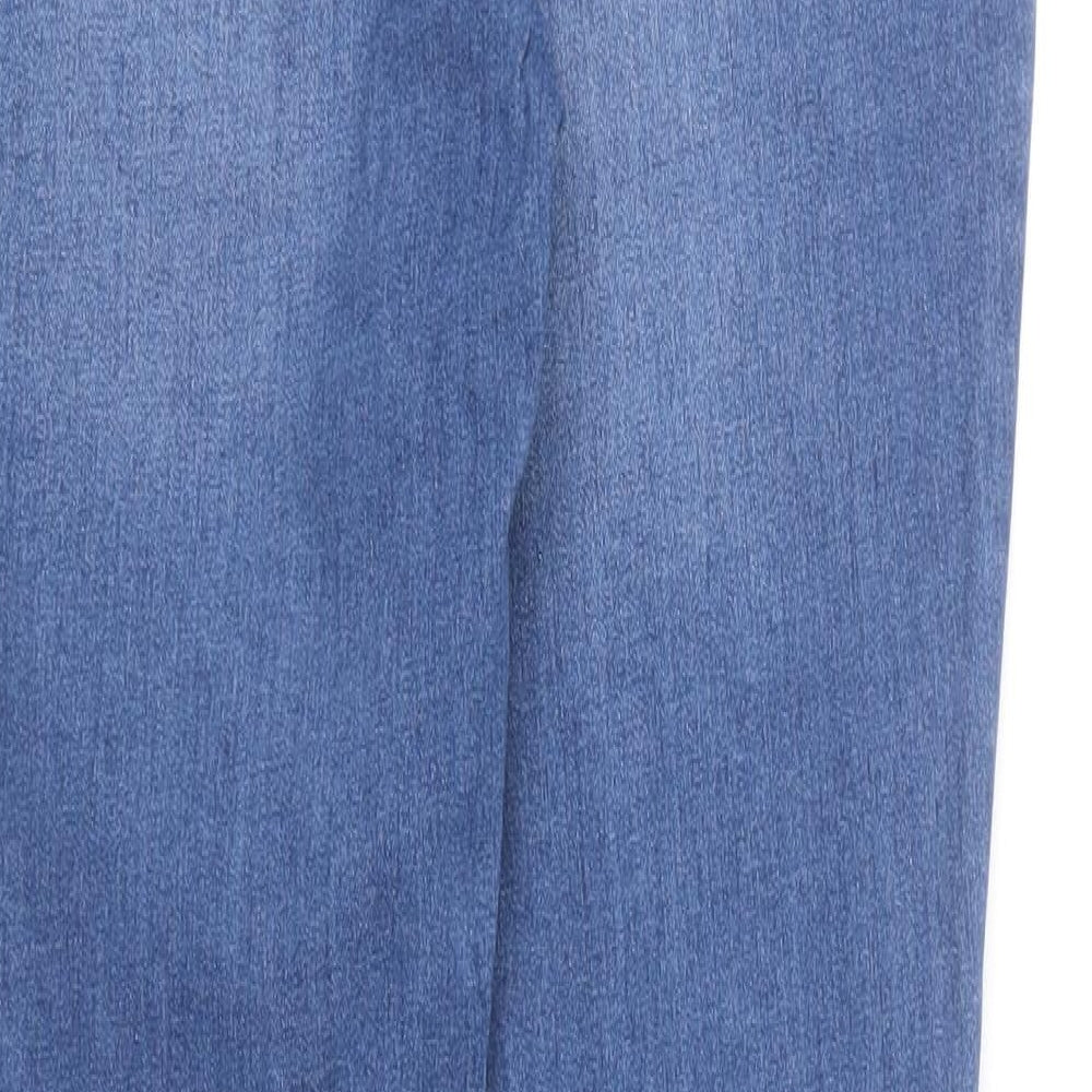 TU Womens Blue Cotton Skinny Jeans Size 10 L28 in Regular Button