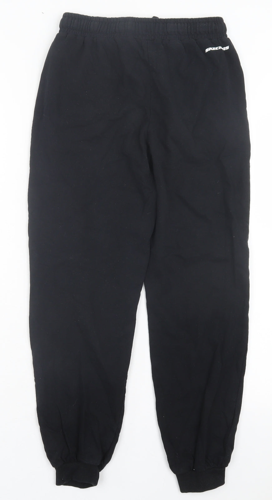 Sketchers Boys Black Cotton Jogger Trousers Size 12-13 Years Regular Tie