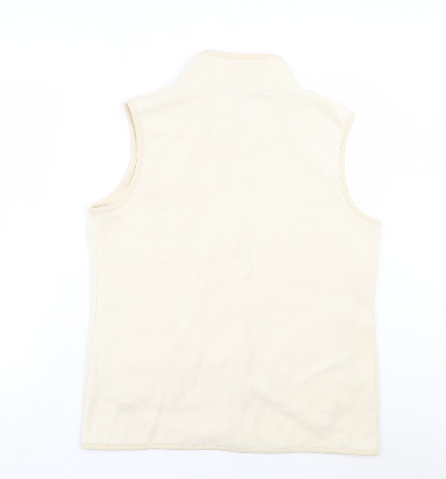 Bonmarché Womens Ivory Gilet Jacket Size 16 Zip