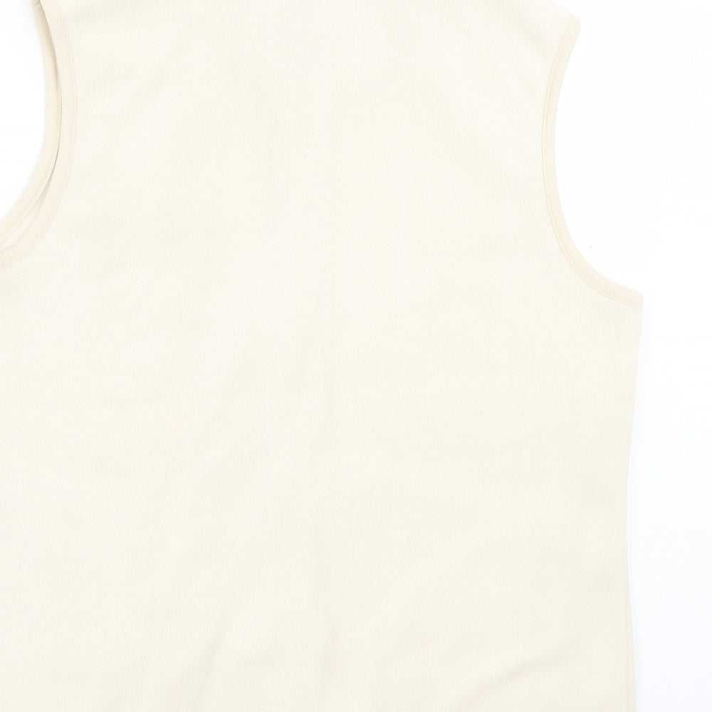 Bonmarché Womens Ivory Gilet Jacket Size 16 Zip
