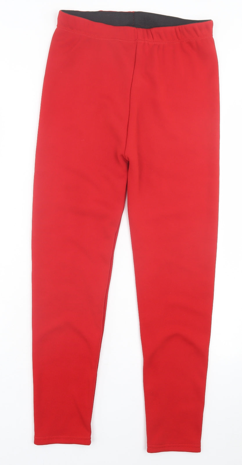 Preworn Womens Red Polyester Jogger Trousers Size 30 in L28 in Regular - Fleece lined