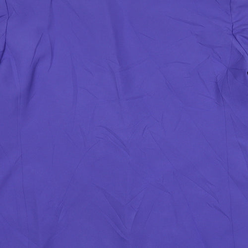 Classics Womens Purple Nylon Jacket Suit Jacket Size 16