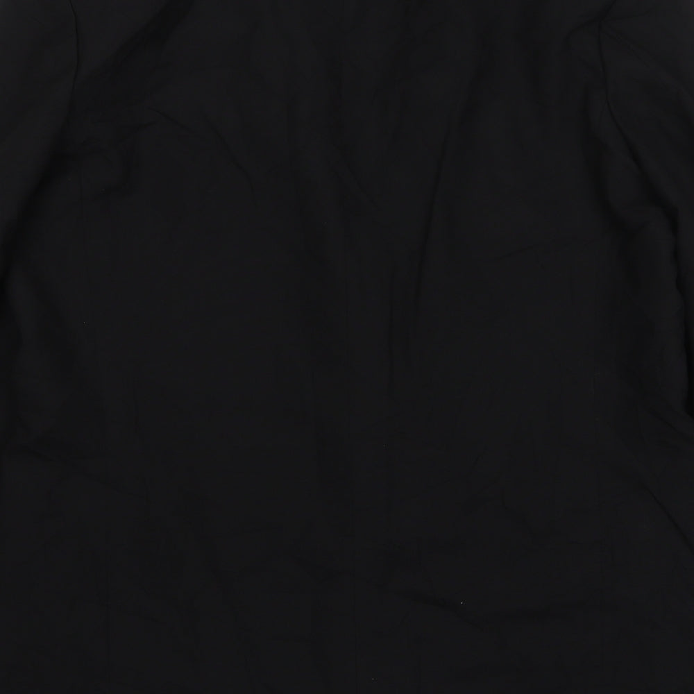 Marks and Spencer Mens Black Wool Jacket Suit Jacket Size 44