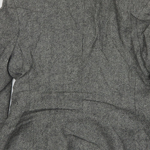 Marks and Spencer Womens Grey Wool Jacket Blazer Size 10