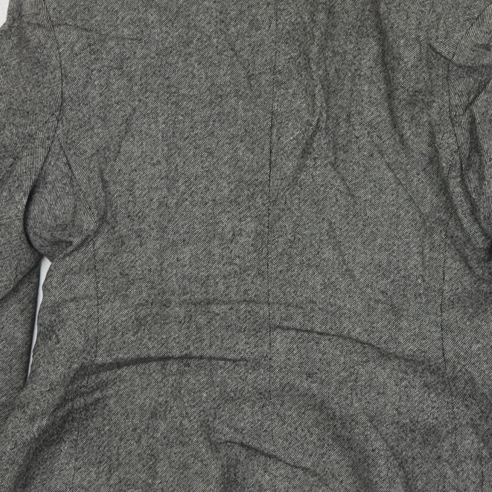Marks and Spencer Womens Grey Wool Jacket Blazer Size 10