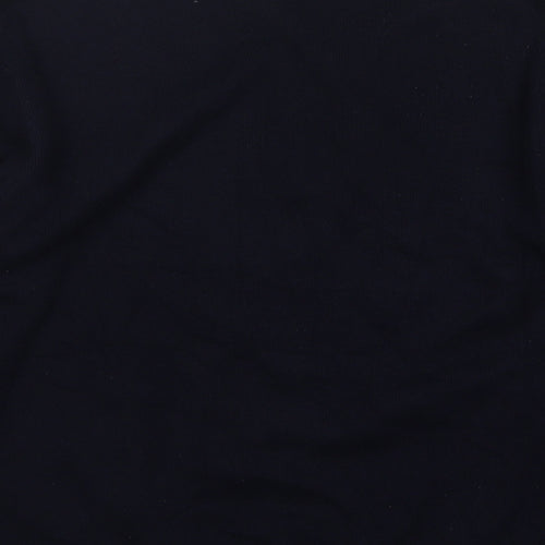 EWM Mens Blue V-Neck Striped Cotton Pullover Jumper Size M