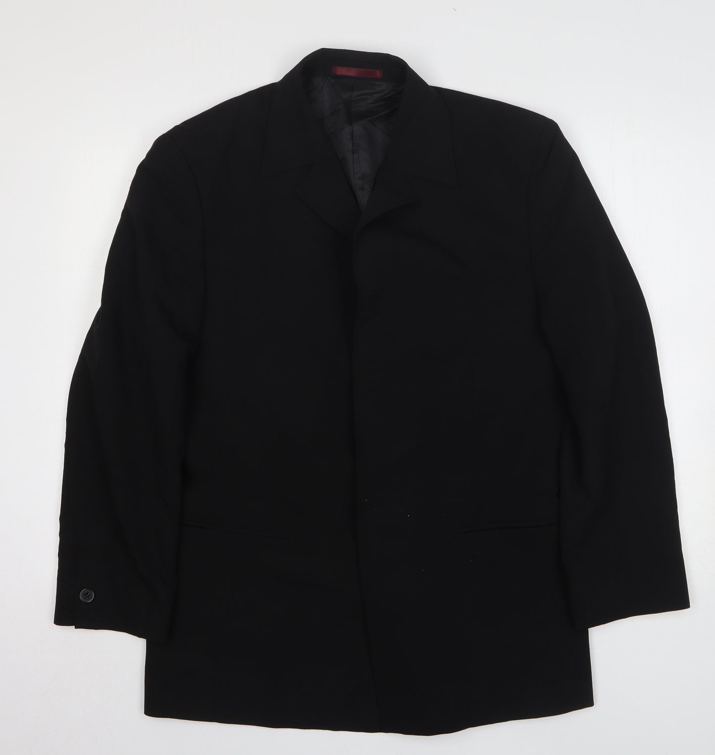 Butler and Webb Mens Black Polyester Jacket Suit Jacket Size 38