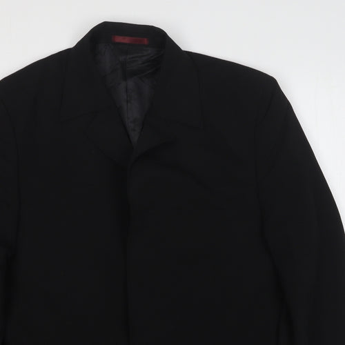 Butler and Webb Mens Black Polyester Jacket Suit Jacket Size 38
