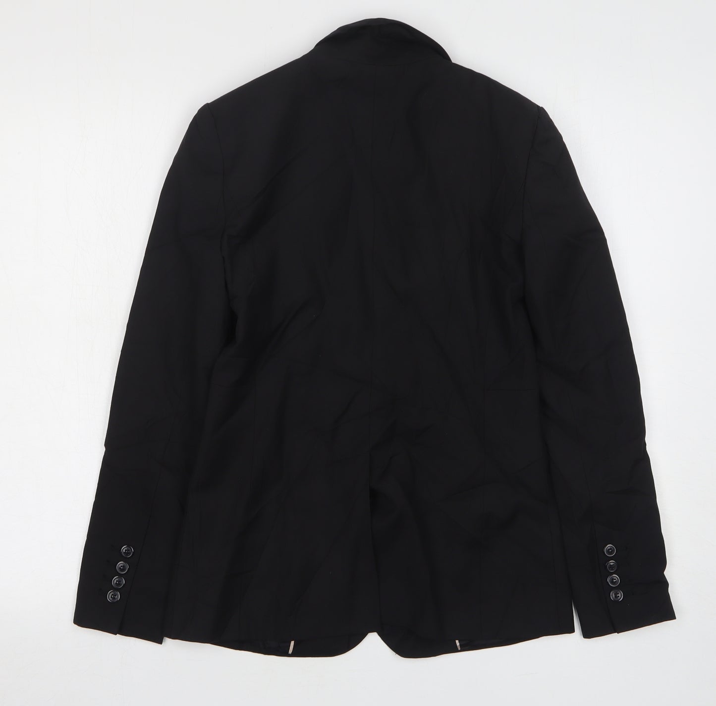 Et Vous Womens Black Polyester Jacket Suit Jacket Size 8