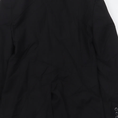 Et Vous Womens Black Polyester Jacket Suit Jacket Size 8