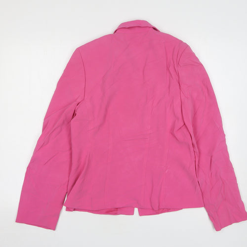 Planet Womens Pink Triacetate Jacket Suit Jacket Size 10