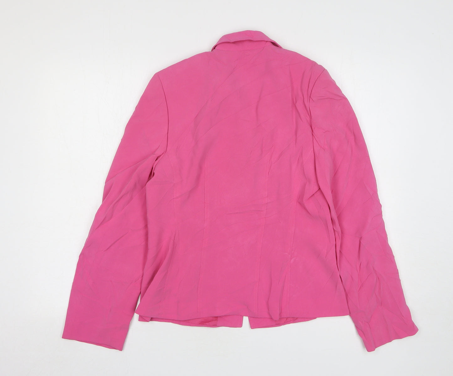 Planet Womens Pink Triacetate Jacket Suit Jacket Size 10