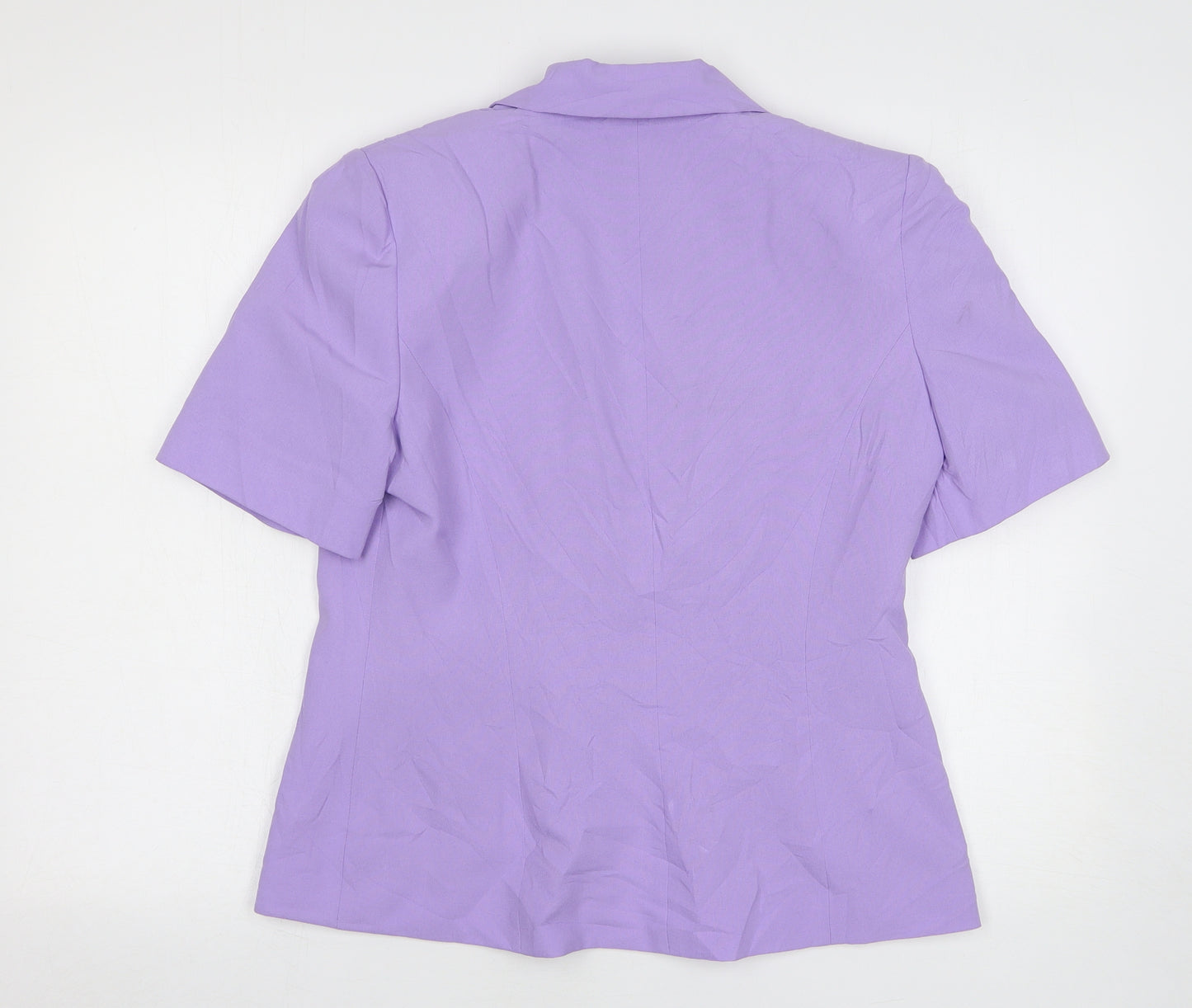 Isabelle Womens Purple Polyester Jacket Suit Jacket Size 12