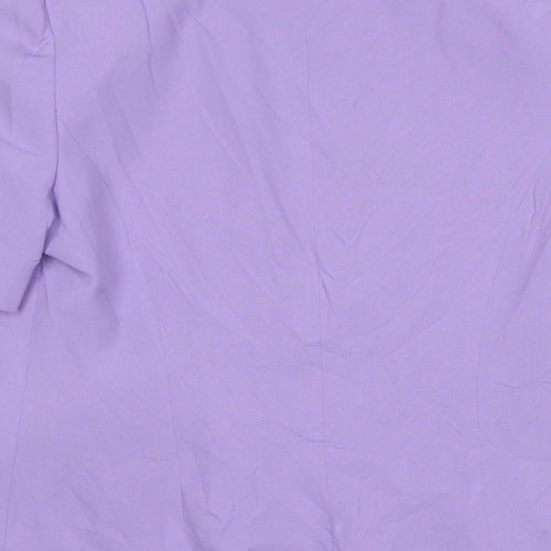 Isabelle Womens Purple Polyester Jacket Suit Jacket Size 12