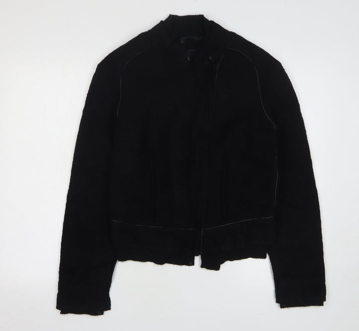 Heymann Womens Black Jacket Size 10 Zip