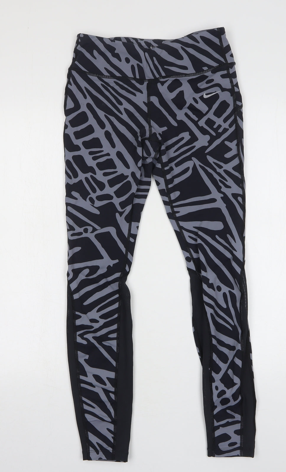 Nike Womens Green Geometric Nylon Compression Leggings Size M L27 in Regular Pullover