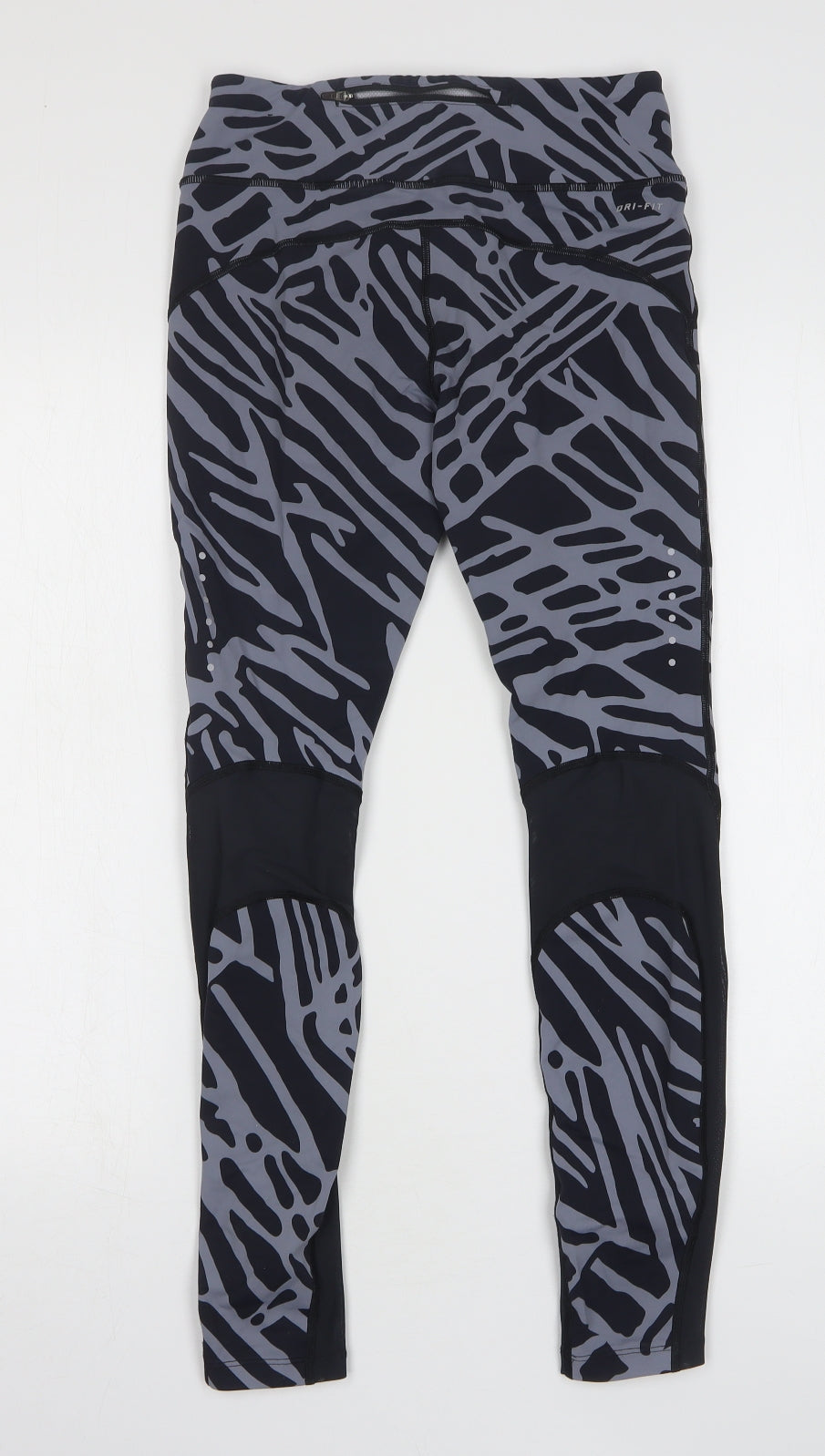 Nike Womens Green Geometric Nylon Compression Leggings Size M L27 in Regular Pullover