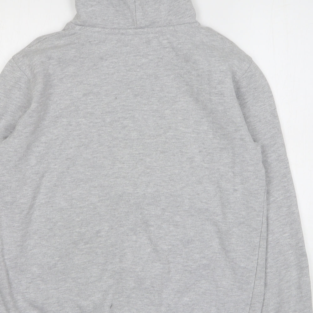 Dunnes Stores Mens Grey Cotton Full Zip Hoodie Size M